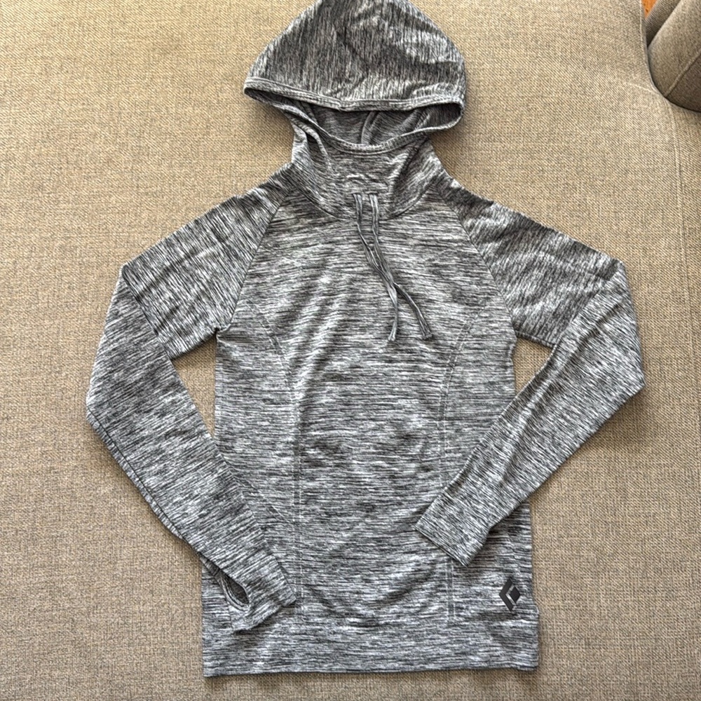 Black Diamond long sleeve hooded athletic top